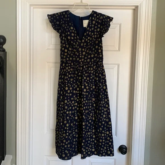 green emerald velvet dress Gilded Garden Fit & Flare Dress – ModCloth main image 0
